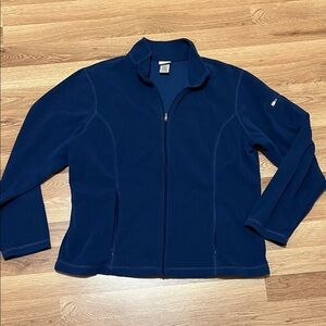 L.L. Bean Women's Deep Blue Fitness Fleece Jacket